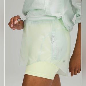 Lululemon Step Out High Rise 3” Shorts Ocean Air Size 6